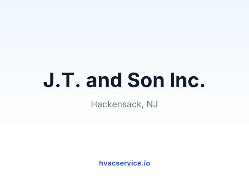 J.T. and Son Inc.