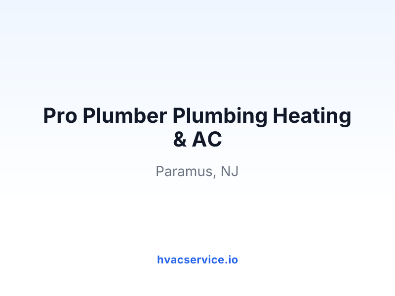 Pro Plumber Plumbing Heating & AC