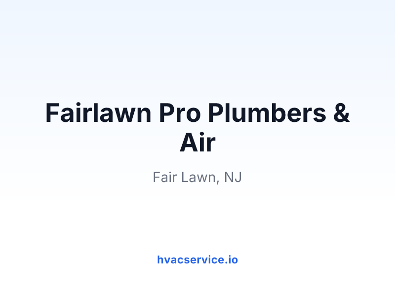 Fairlawn Pro Plumbers & Air