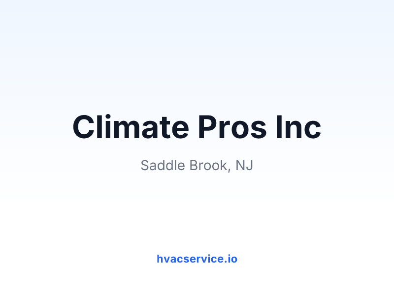 Climate Pros Inc