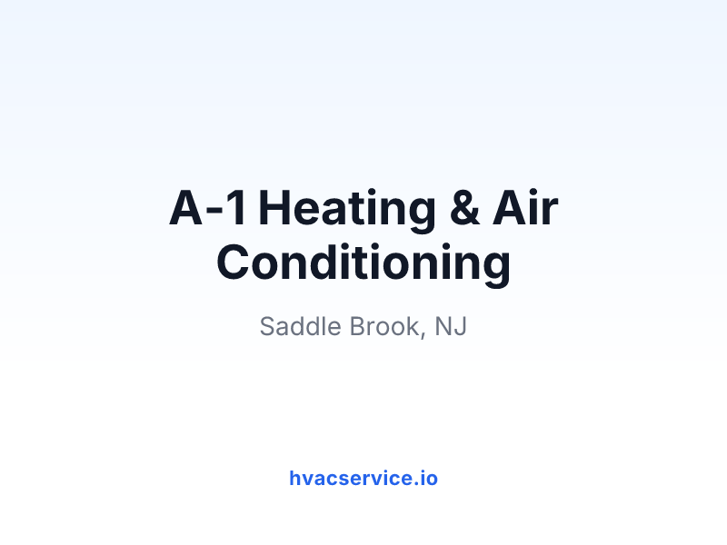 A-1 Heating & Air Conditioning