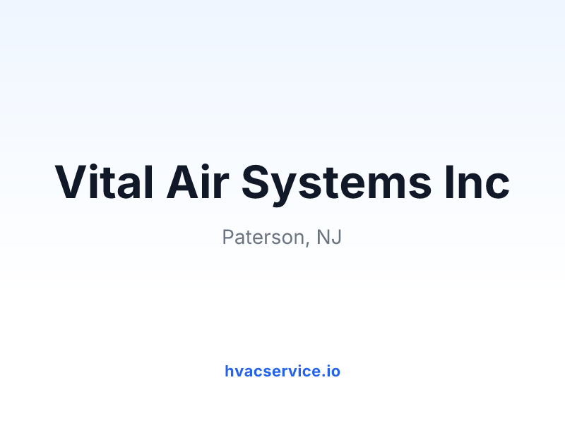 Vital Air Systems Inc