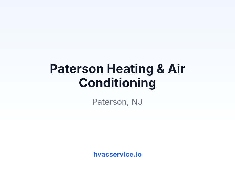 Paterson Heating & Air Conditioning