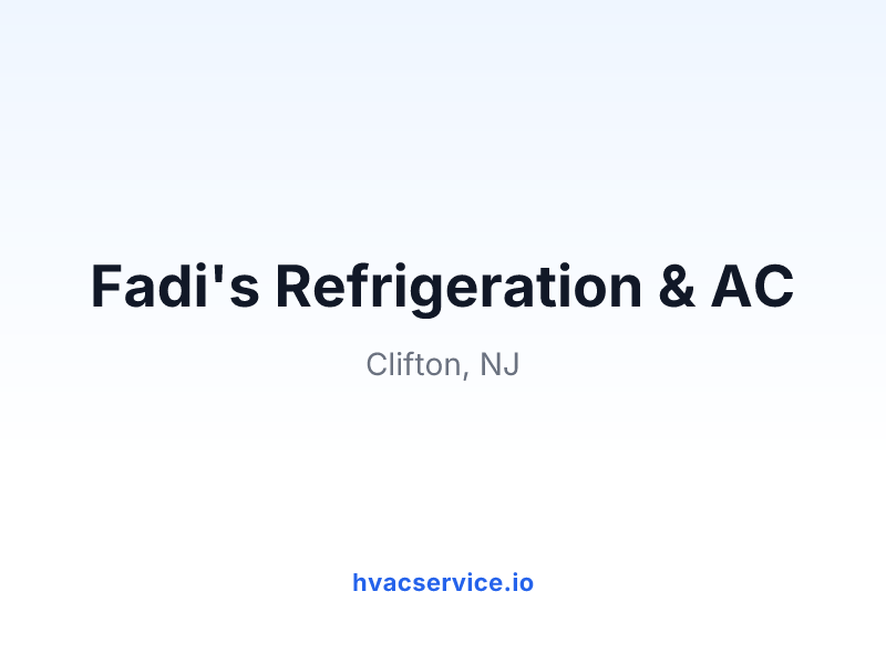 Fadi's Refrigeration & AC