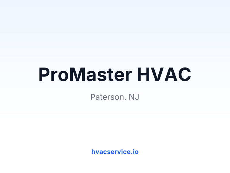 ProMaster HVAC