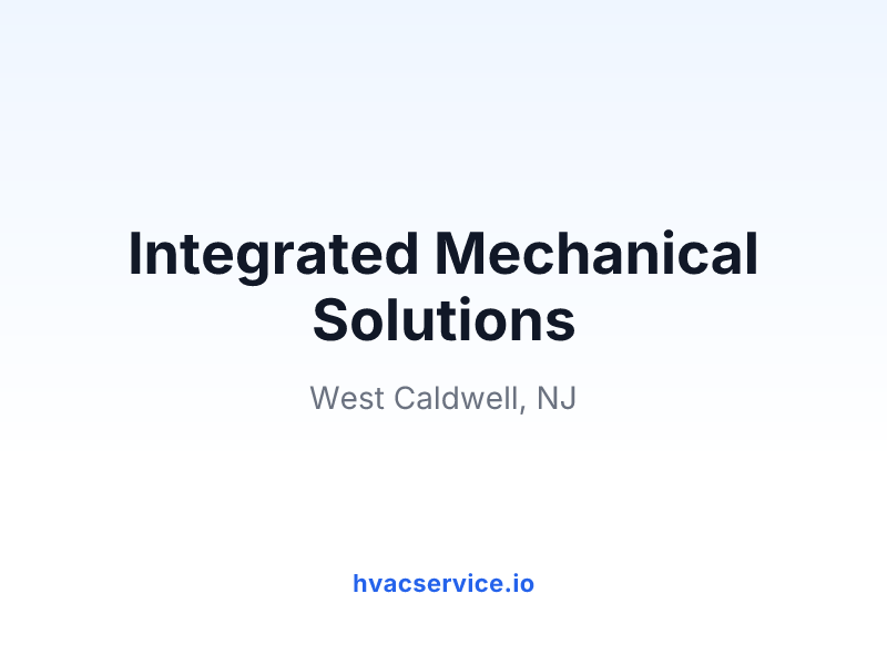 Integrated Mechanical Solutions