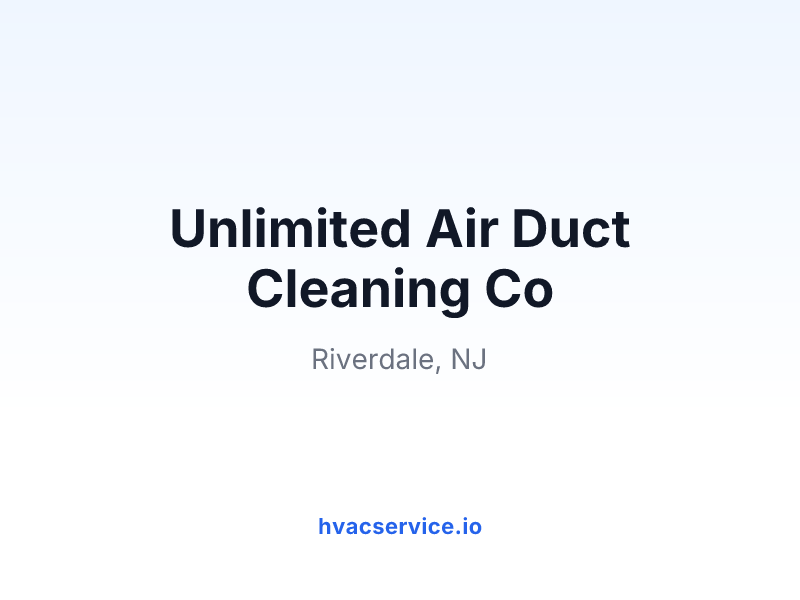 Unlimited Air Duct Cleaning Co