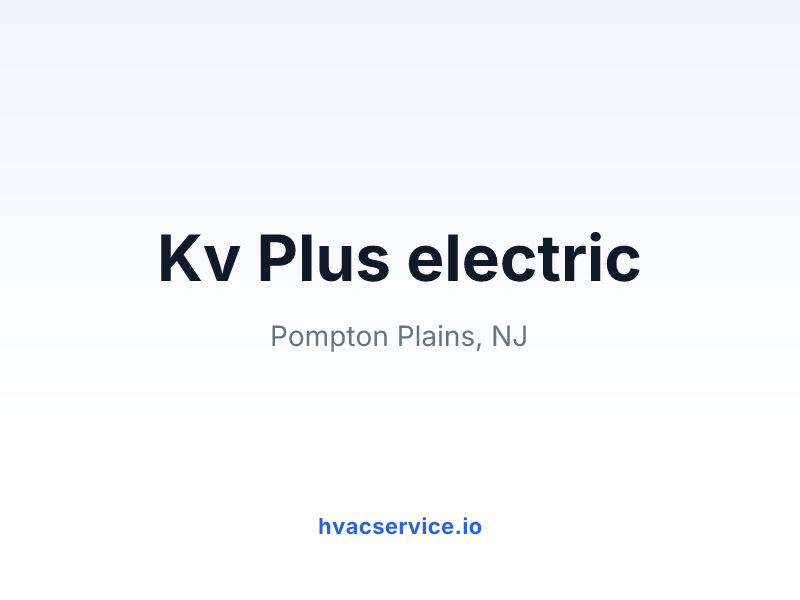 Kv Plus electric