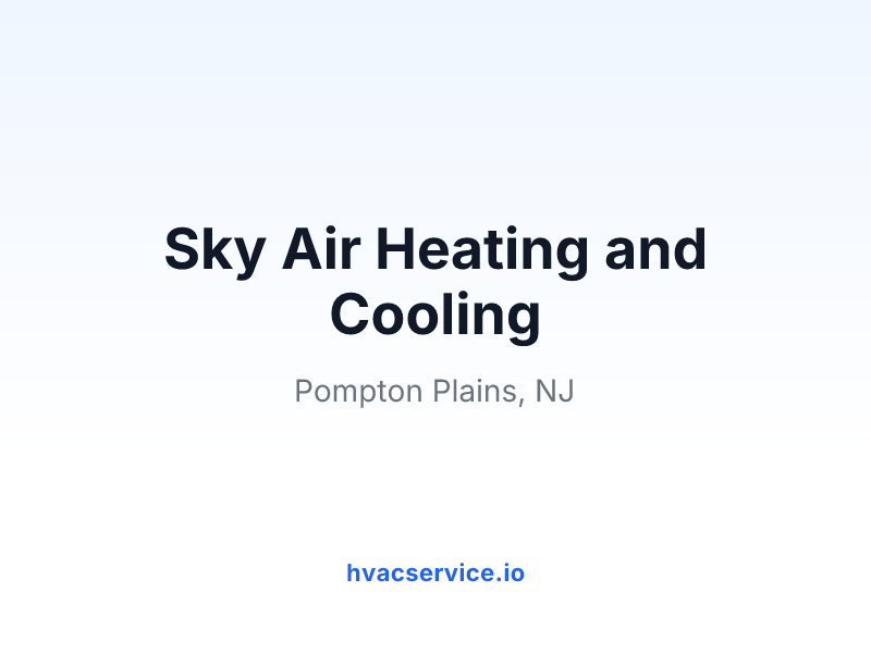 Sky Air Heating and Cooling