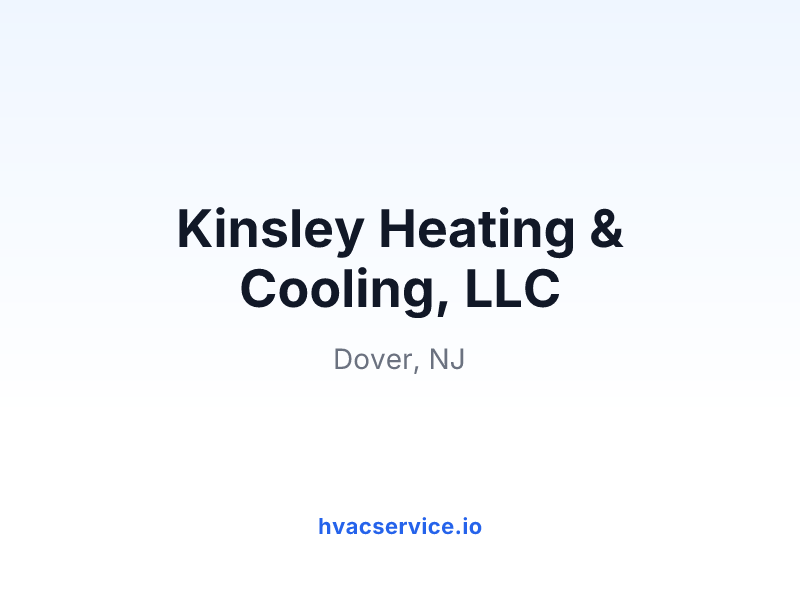 Kinsley Heating & Cooling, LLC