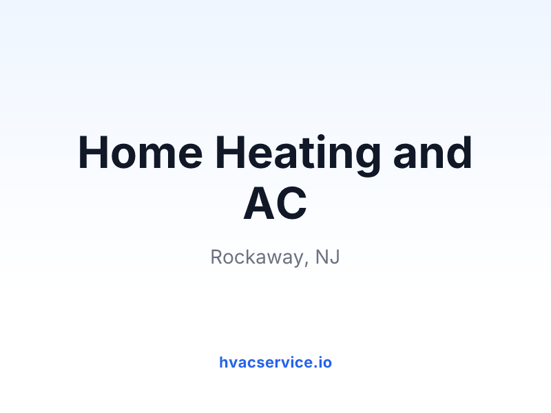 Home Heating and AC