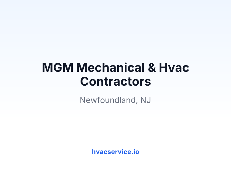 MGM Mechanical & Hvac Contractors