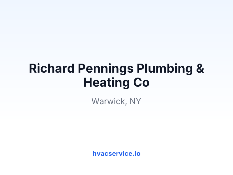 Richard Pennings Plumbing & Heating Co