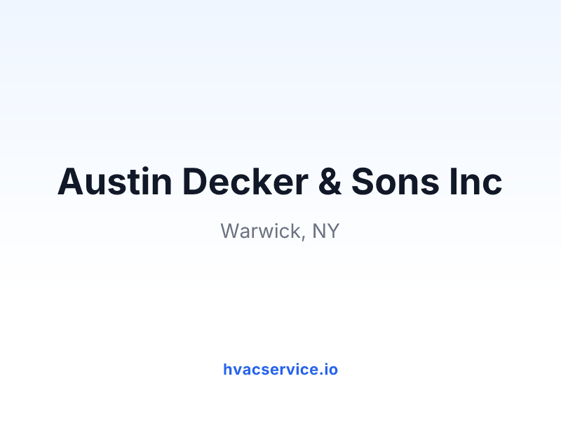 Austin Decker & Sons Inc