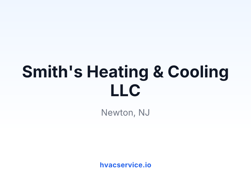 Smith's Heating & Cooling LLC