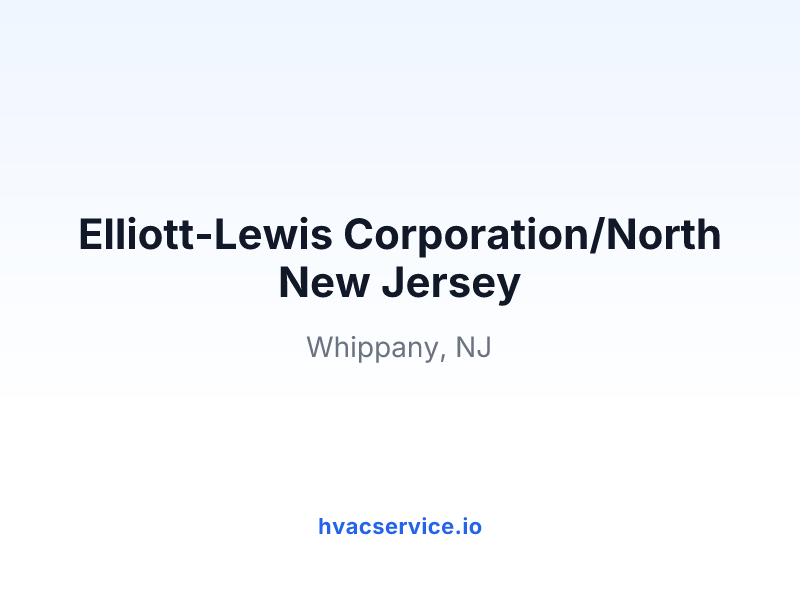Elliott-Lewis Corporation/North New Jersey