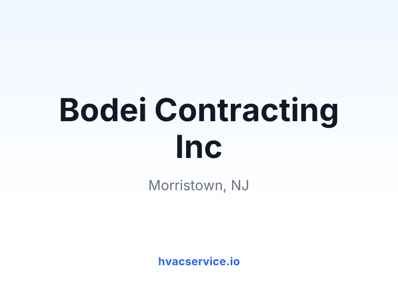 Bodei Contracting Inc