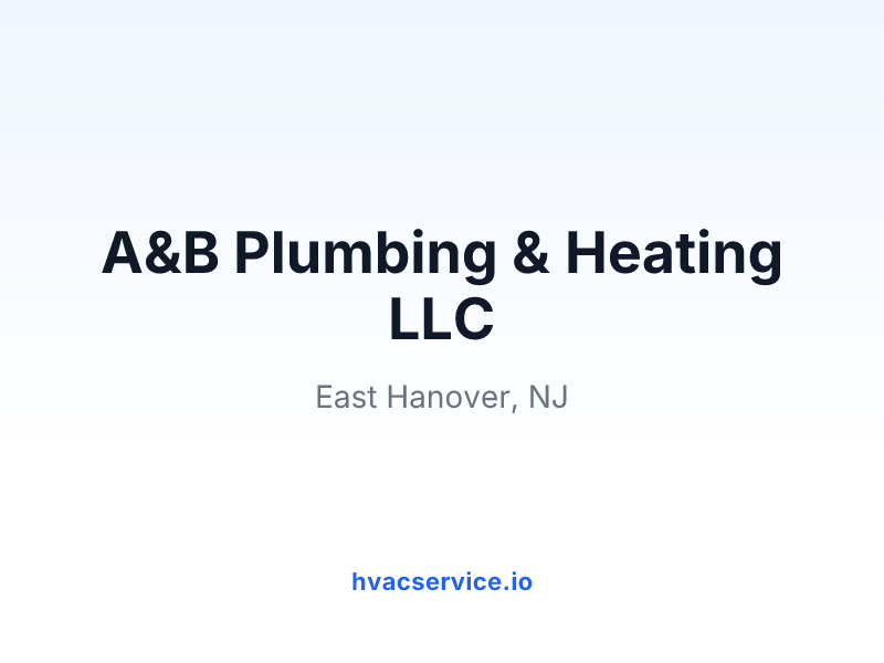 A&B Plumbing & Heating LLC