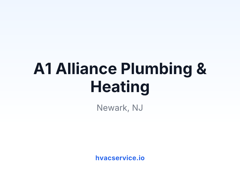 A1 Alliance Plumbing & Heating