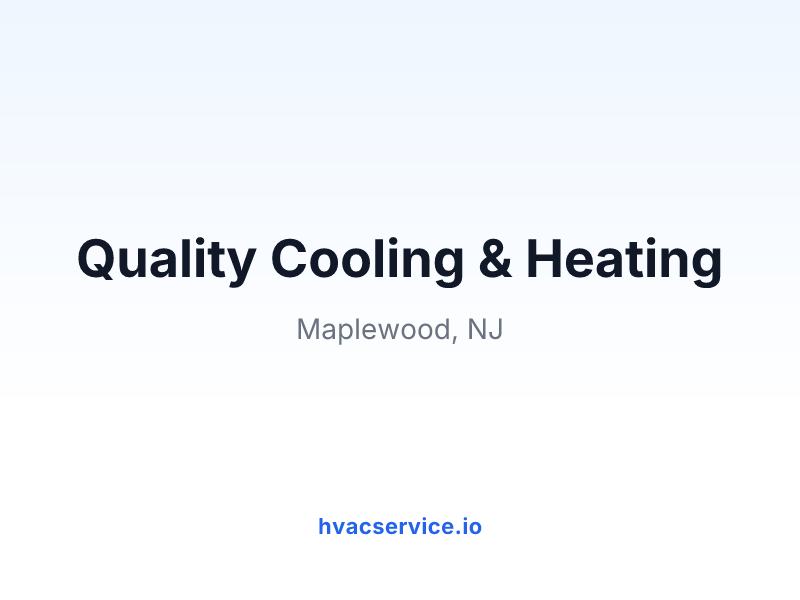 Quality Cooling & Heating
