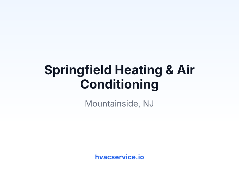 Springfield Heating & Air Conditioning