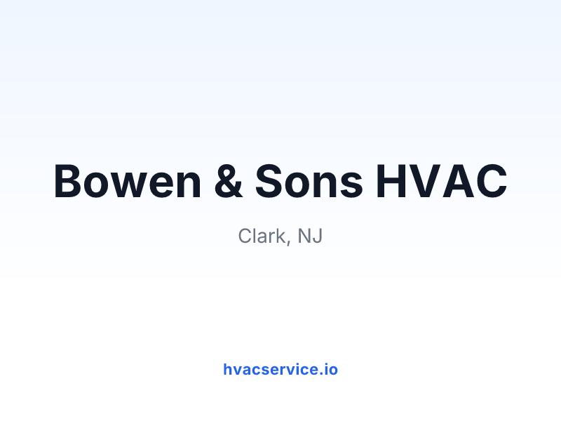 Bowen & Sons HVAC