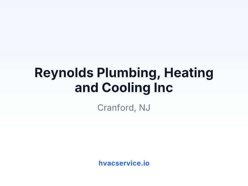 Reynolds Plumbing, Heating and Cooling Inc