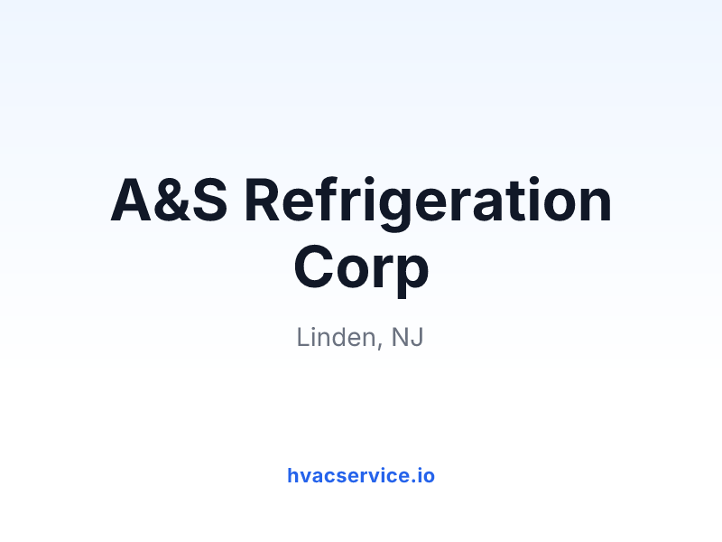 A&S Refrigeration Corp