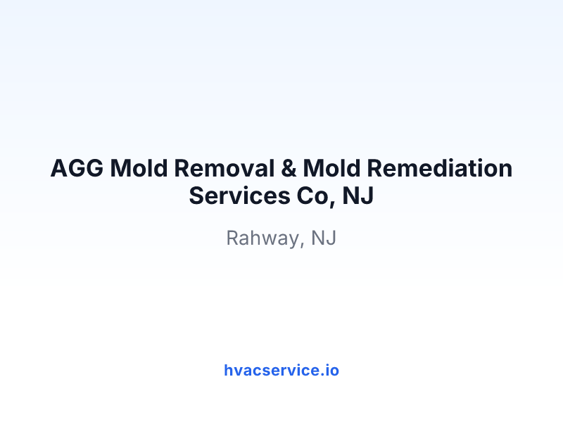 AGG Mold Removal & Mold Remediation Services Co, NJ