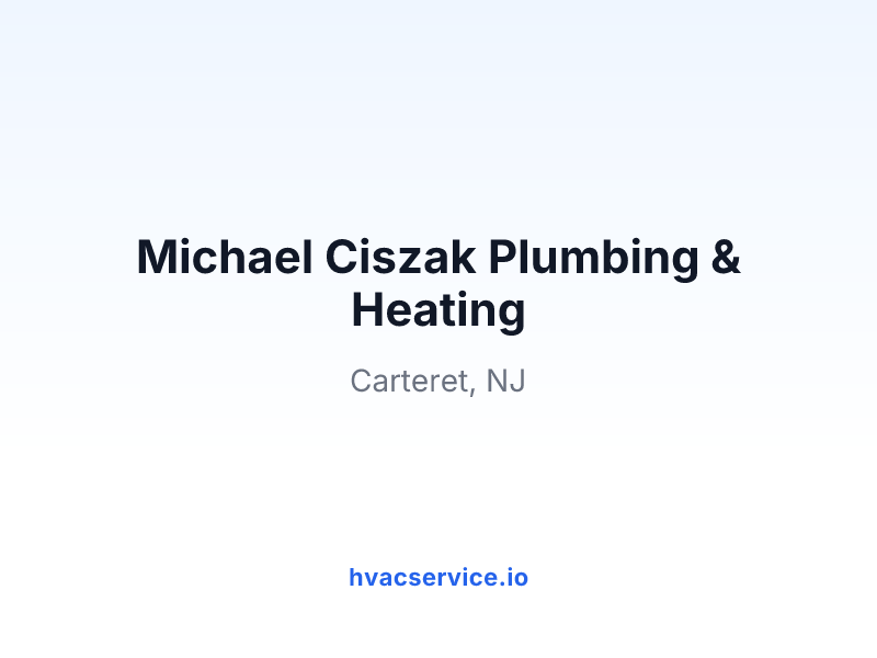 Michael Ciszak Plumbing & Heating