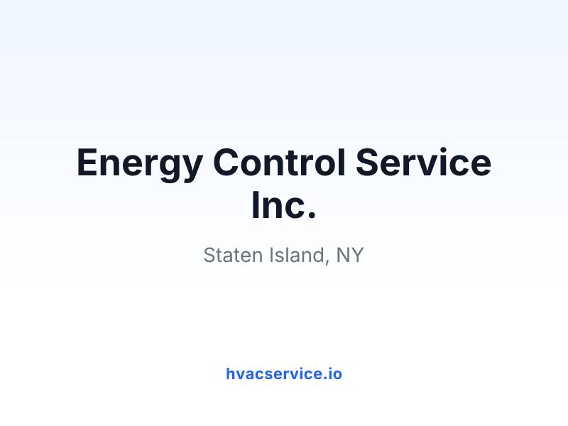 Energy Control Service Inc.