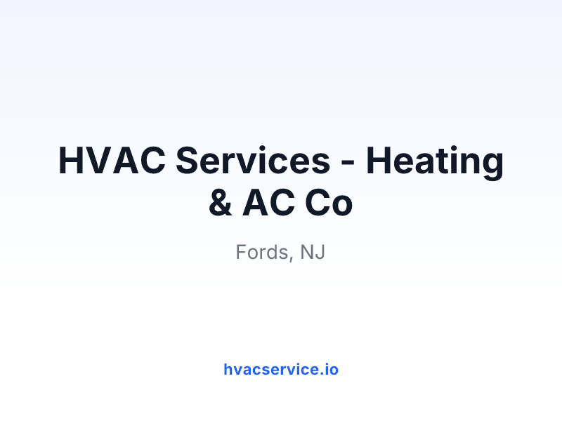 HVAC Services - Heating & AC Co