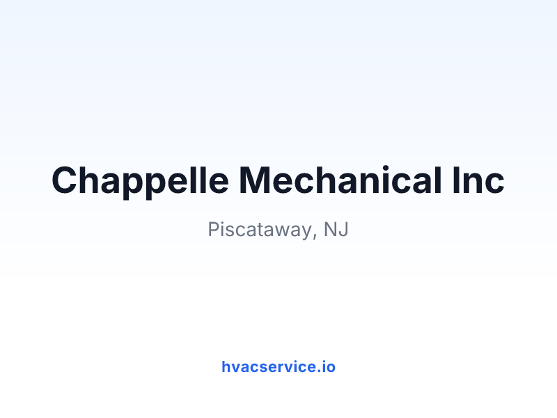 Chappelle Mechanical Inc