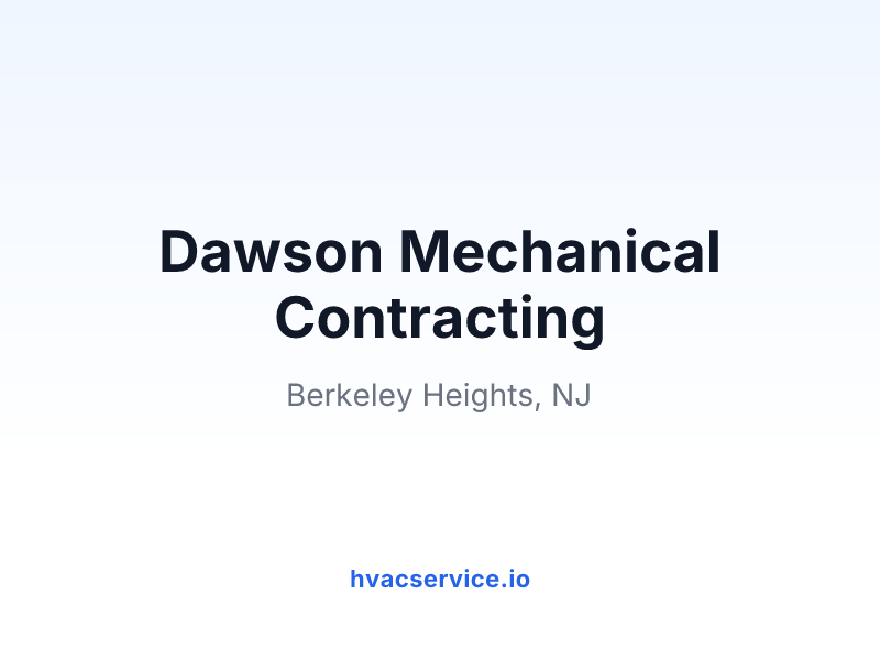 Dawson Mechanical Contracting