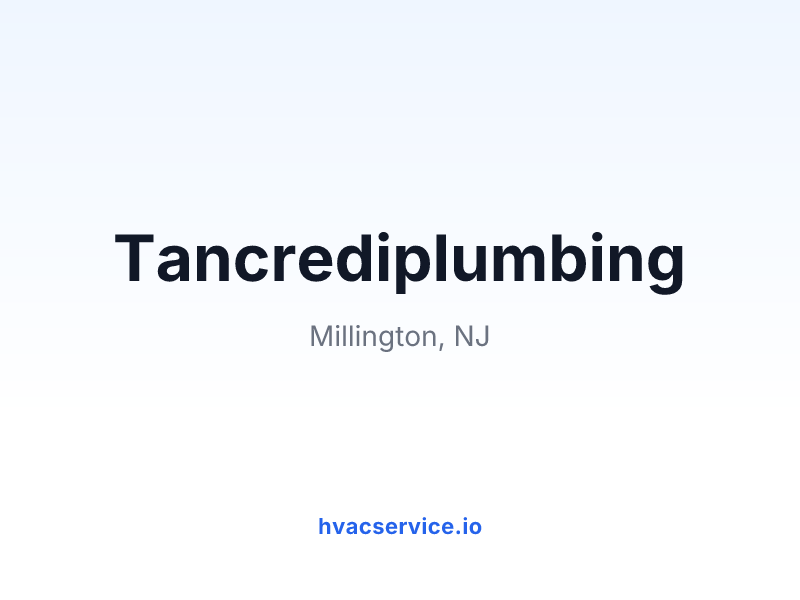 Tancrediplumbing