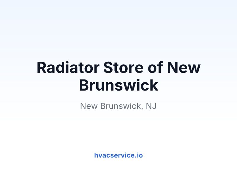 Radiator Store of New Brunswick