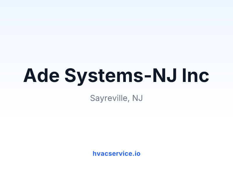 Ade Systems-NJ Inc