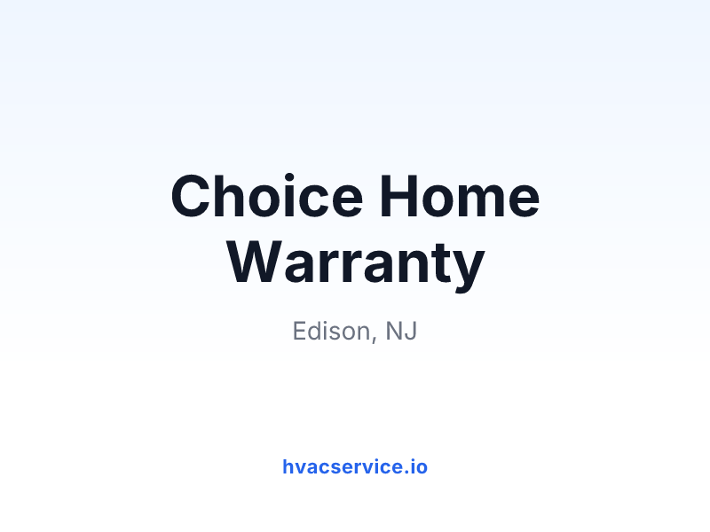Choice Home Warranty