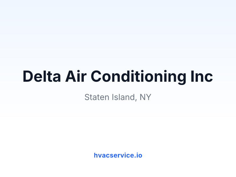 Delta Air Conditioning Inc