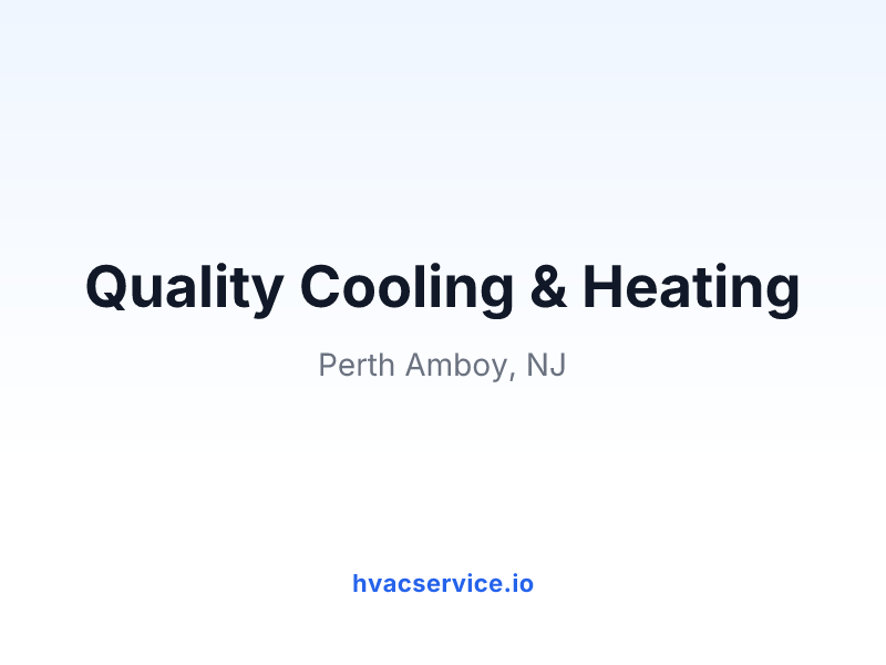 Quality Cooling & Heating