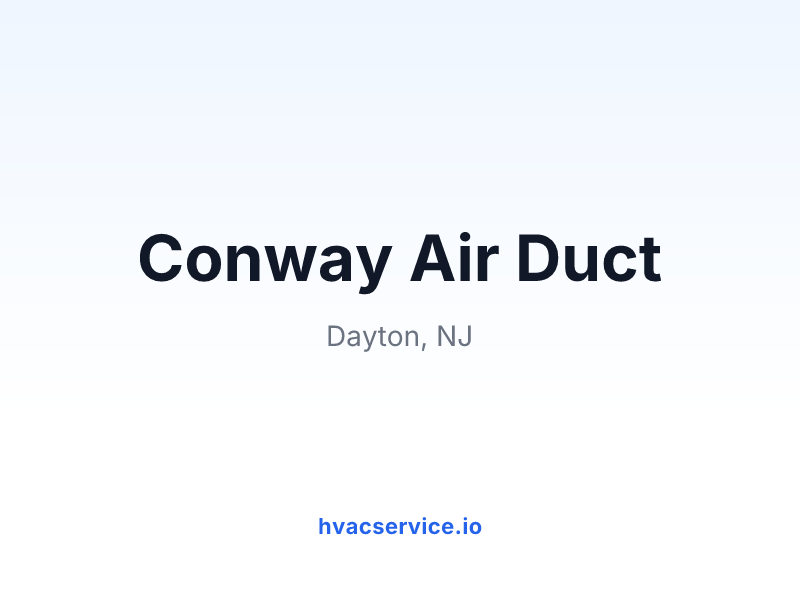 Conway Air Duct