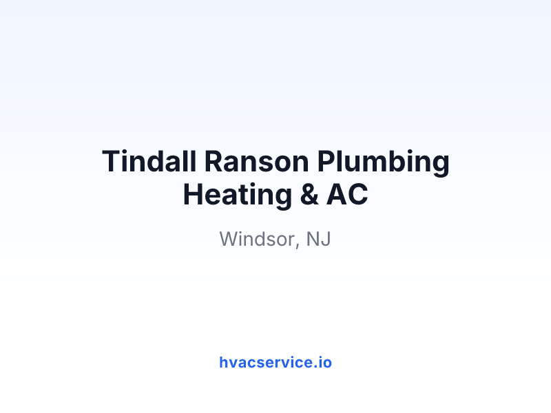 Tindall Ranson Plumbing Heating & AC