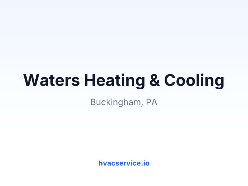 Waters Heating & Cooling