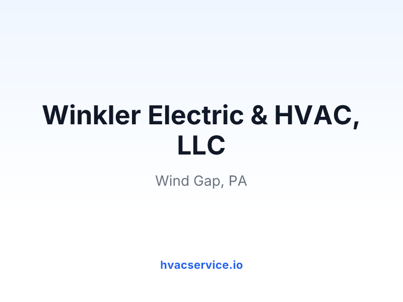 Winkler Electric & HVAC, LLC