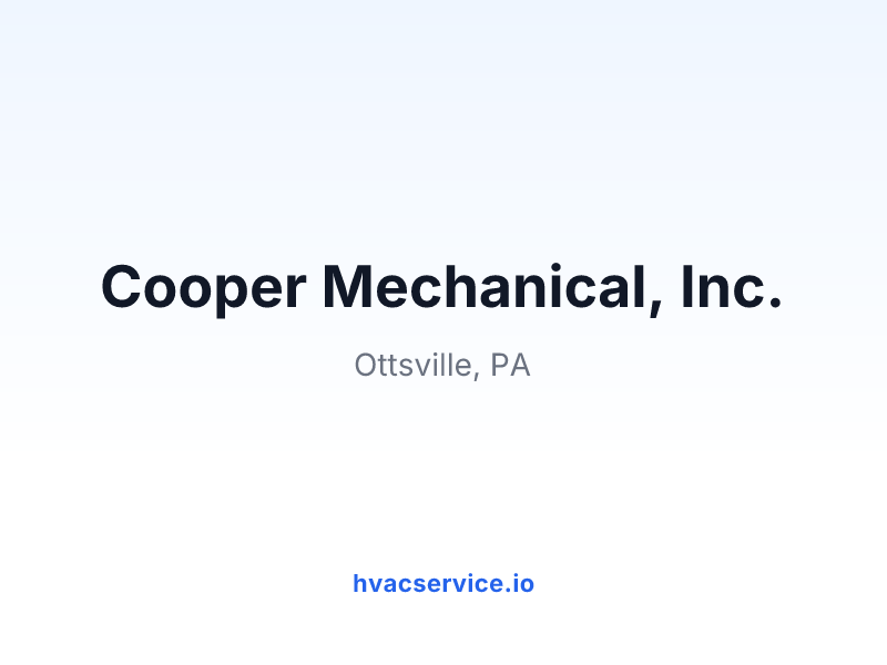 Cooper Mechanical, Inc.