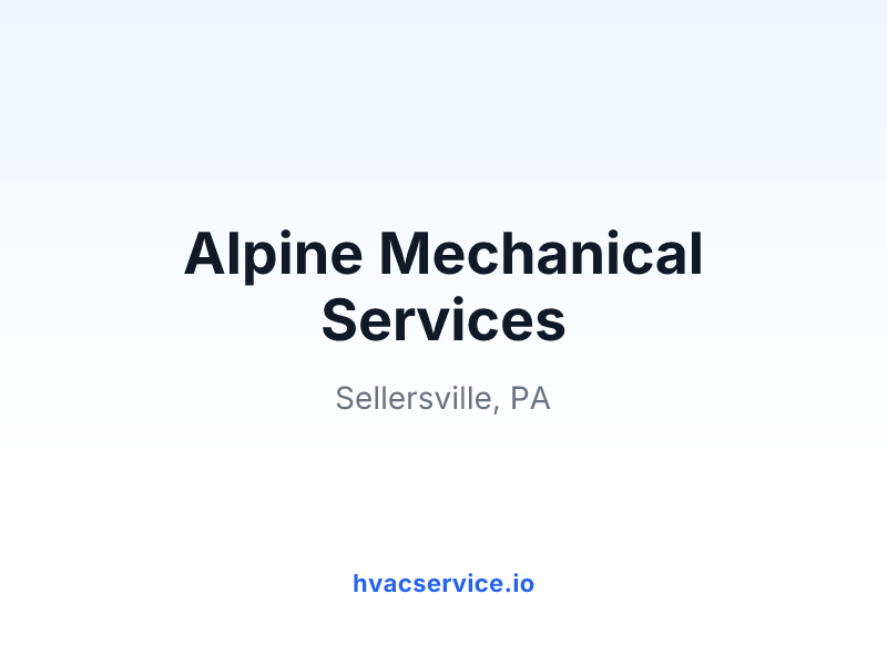 Alpine Mechanical Services