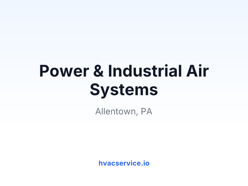 Power & Industrial Air Systems