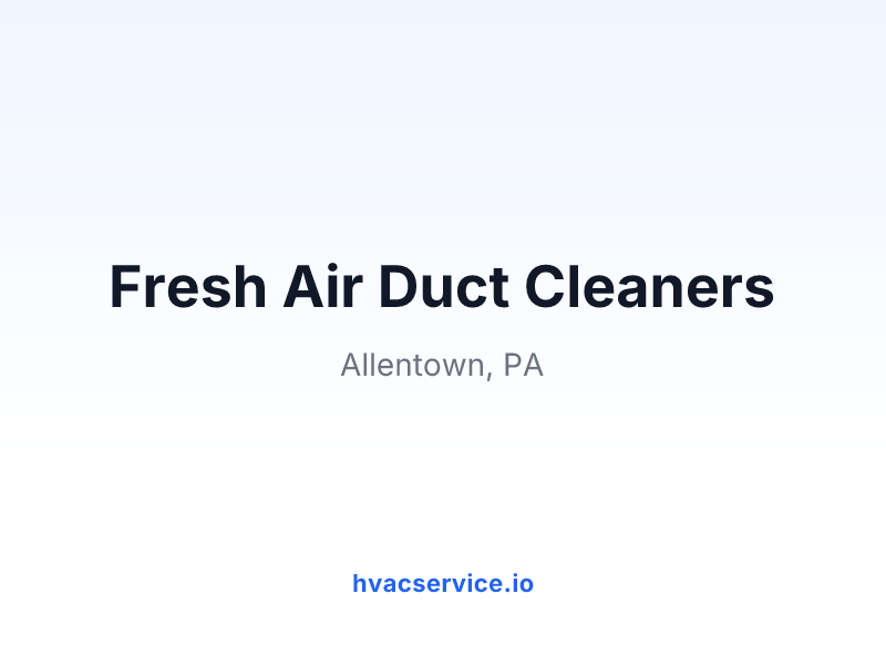Fresh Air Duct Cleaners