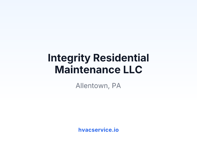 Integrity Residential Maintenance LLC