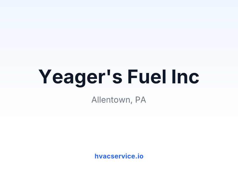 Yeager's Fuel Inc